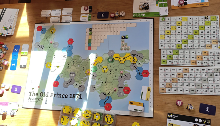 Die hochqualitative Print-n-Play Ausgabe von The old Prince 1871 in der Nachmittagssonne des zweiten Tages.